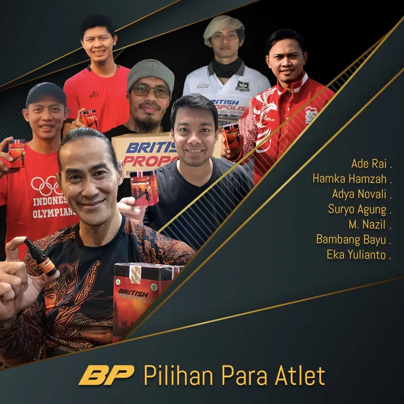 Para atlet pengguna British Propolis